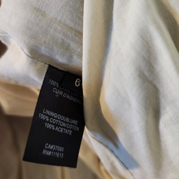 Robert Rodriguez Ivory Leather Jacket US 6 - Picture 9 of 10